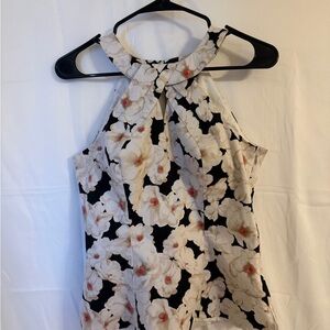 White House Black Market Floral Print Top